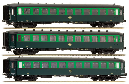LS Models 42108 - 3pc Passenger Coach Set I2 C + I2 C + I2 C of the SNCB